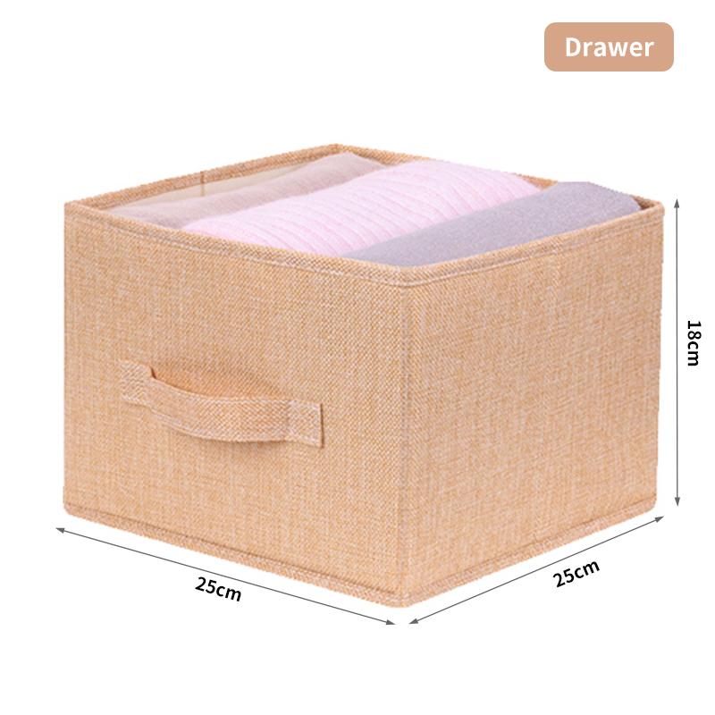 Подвесная сумка из хлопка и льна подвесной многослойный ящик для хранения одежды простой и съемный в который можно складывать разные предметы домашнего обихода Drawer 1140₽