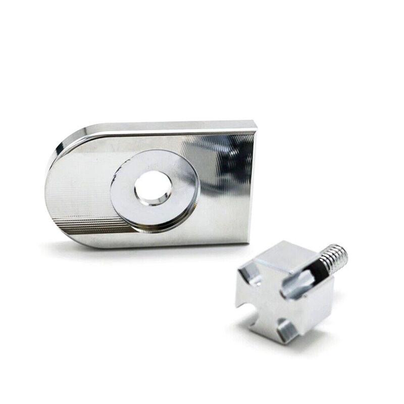 Chrome Rear Seat Bolt Screw Knob Tab Cover Set Fits For Harley Davidson 1997~17