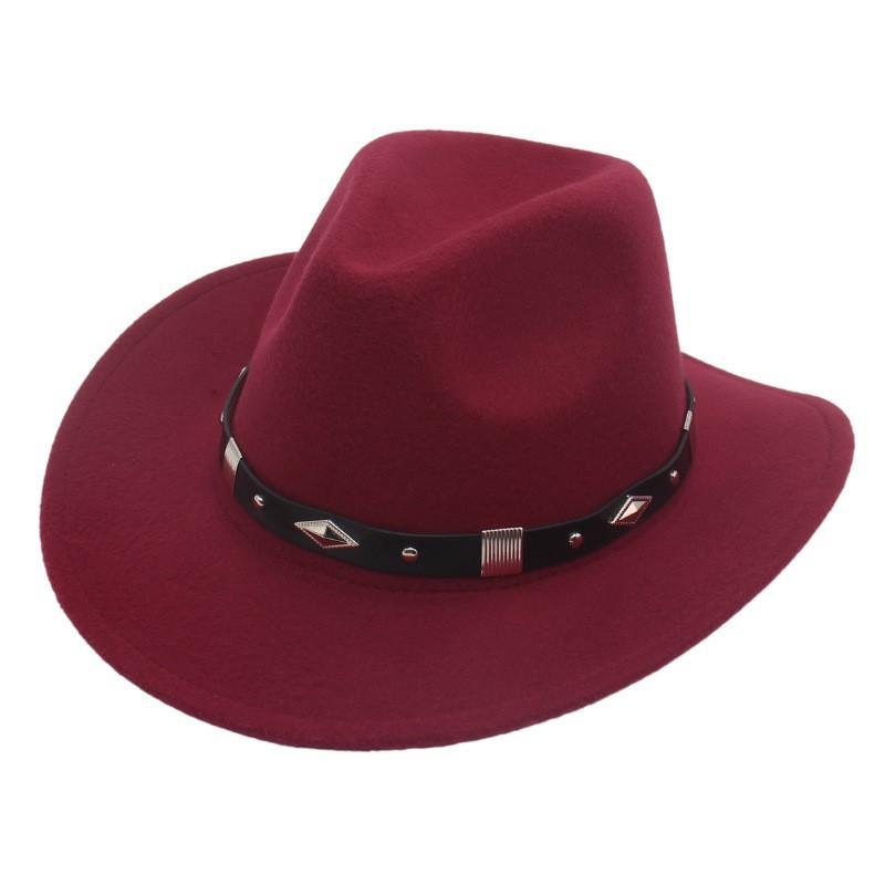 Cowboy Hat With Wide Brim And Adjustable Size For Western Dance Performances