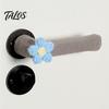 Bedroom Door Lever Sleeve 2/4Pcs Flower Handle Cover, Anti-collision Knob Protector, Anti-Static Decorative Cover Anti-Freeze for Home Office Fabric