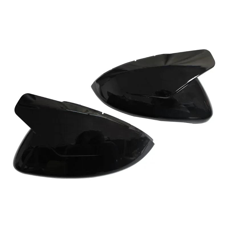 Seiten-Rückspiegelabdeckungen Blinker für VW Golf 7 MK7 7.5 GTI für Touran 2013-2020 Helles Schwarzes Spiegelgehäuse Autozubehör