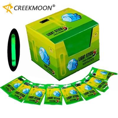 250 pezzi 50 sacchetti Bastoncini Luminosi Chimici per Pesca Notturna Galleggianti Luci Oscuranti Colore Verde Accessori per Attrezzatura da Pesca 260319