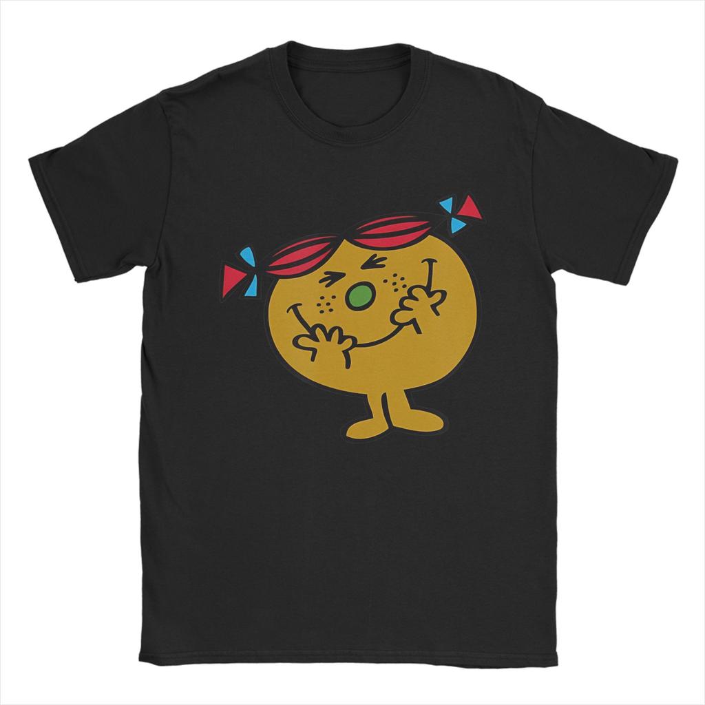 Mr Men Little Miss Trouble T-Shirts Herren Damen Reine Baumwolle Freizeit T-Shirt Rundhals T-Shirt Kurzarm Kleidung Große Größen