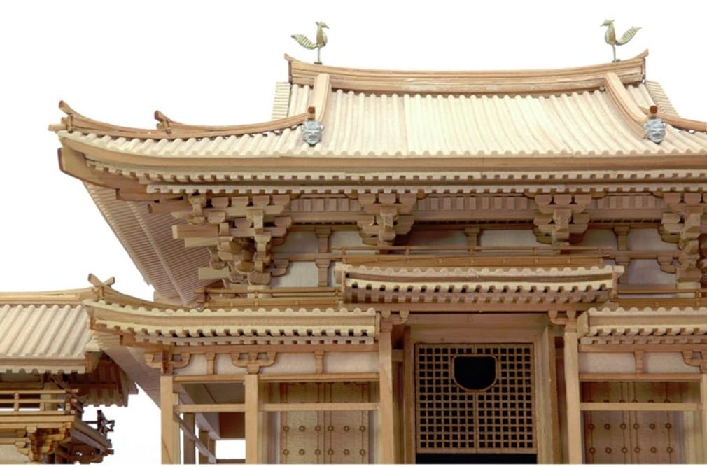 Woody Joe 1/75 Scale Byodoin Temple Phoenix Hall Wooden Model Assembly Kit (Building)