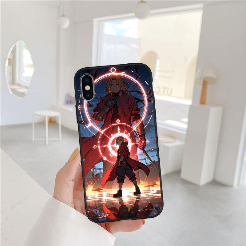 IX12 F-Fullmetal Alchemist Luxury Case for OPPO A3 Pro A40 A60 A80 A15 A15S A16 A16S A12 A16K A17 A17K A53 A53S A54 A54S A58 OPPO A54 5G