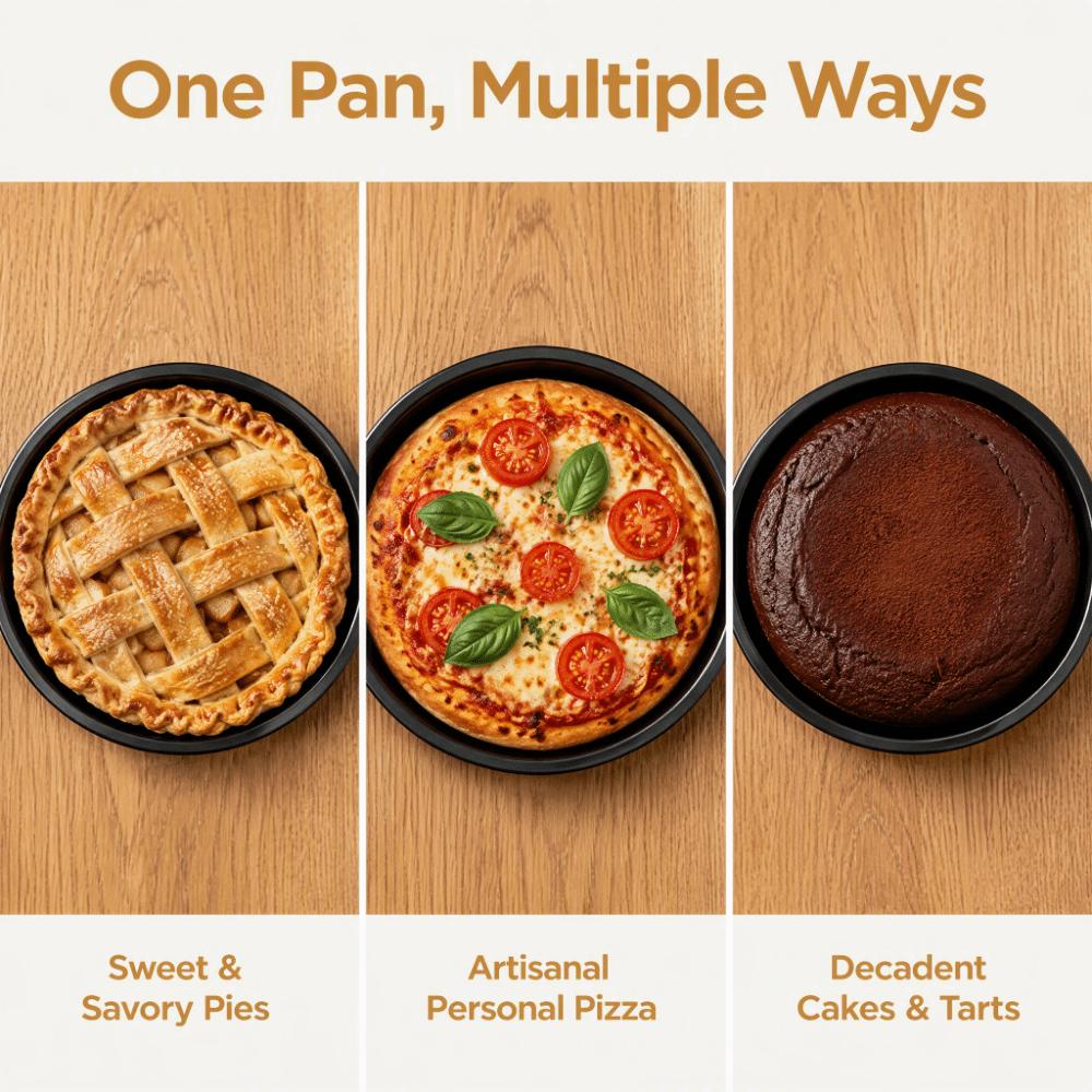 Round Pizza Pan 6 Inch Baking Tray Durable Pie Pan Baking Pizza Cake