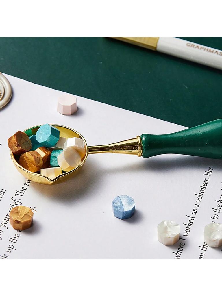 9PCS - Lacquer Seal Set Envelope Sealing Wax Lacquer Wax Particle Gift New Vintage Seal Set