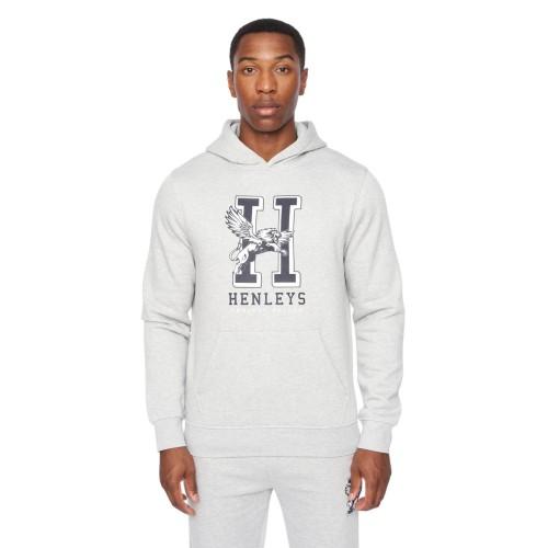 Henleys Mens Belton Hoodie L azul-escuro