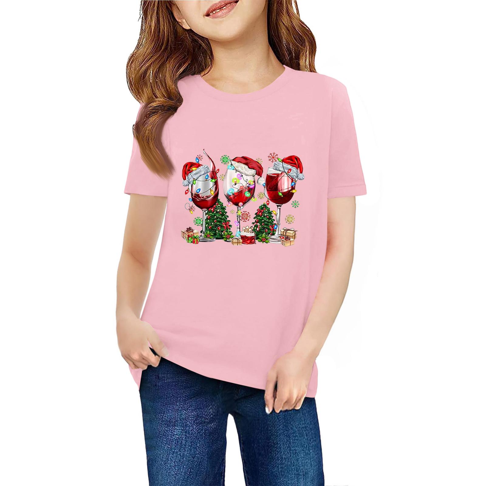 

Детская футболка с коротким рукавом и принтом животных, повседневный топ 150 розовый