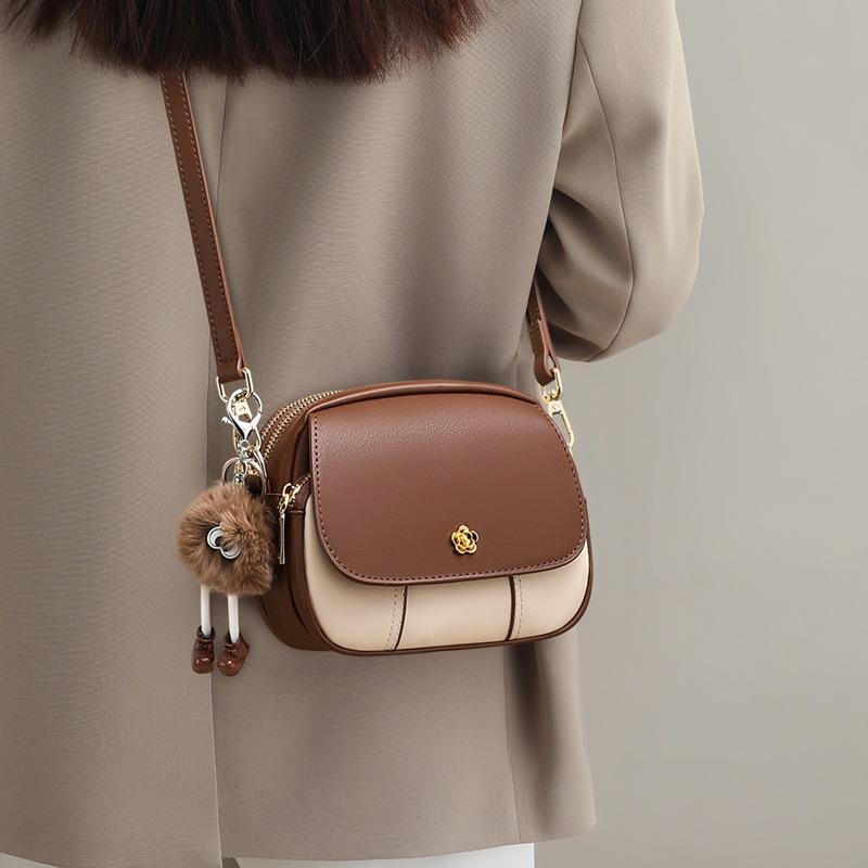 New Fashionable and Versatile Women s Bag, Small Round Bag, Light Luxury, Niche High-end, Mobile Phone Bag, Crossbody Bag