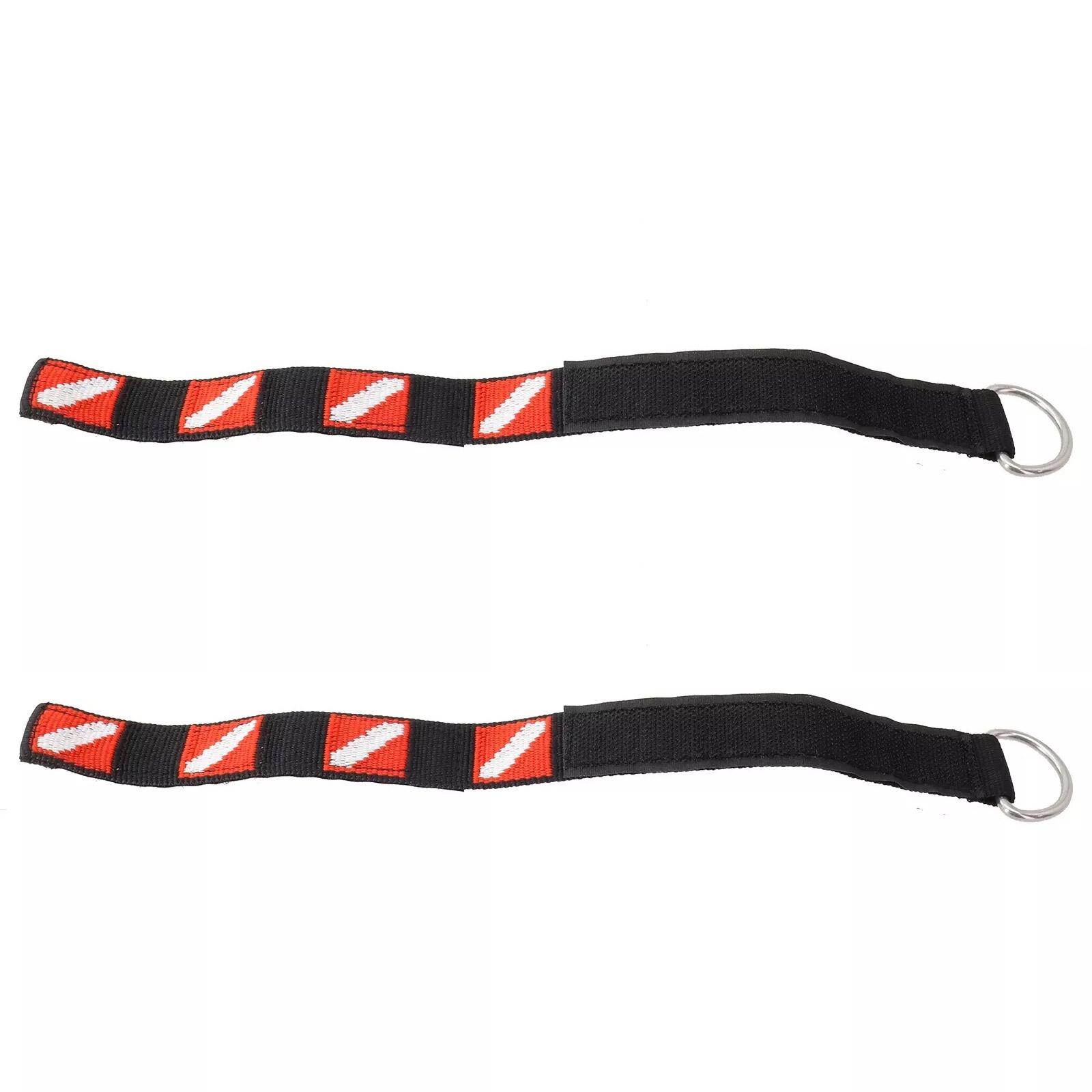 

2Pcs Scubas Diving Adjustable Wrist Strap Adjustable Wristband with Stainless Steel Rings Scubas Diving Camera Wrist Strap 1