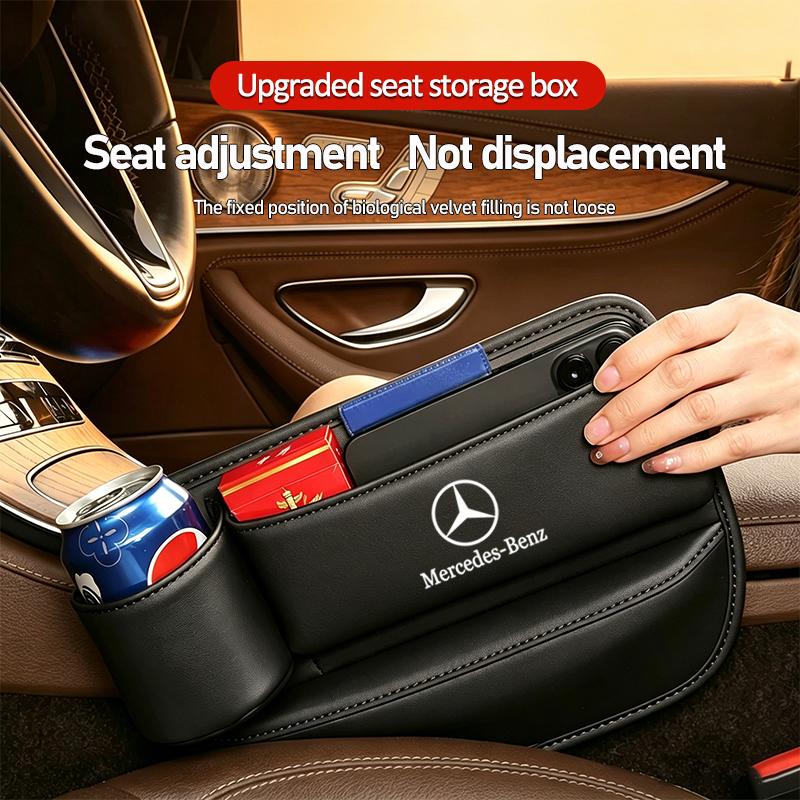 CRZ1 Car Seat Gap Storage Clip Organizer Box Cup Holder For Mercedes Benz Class W177 W205 W204 W203 Sprinter W211 W206 W220 W212 W210