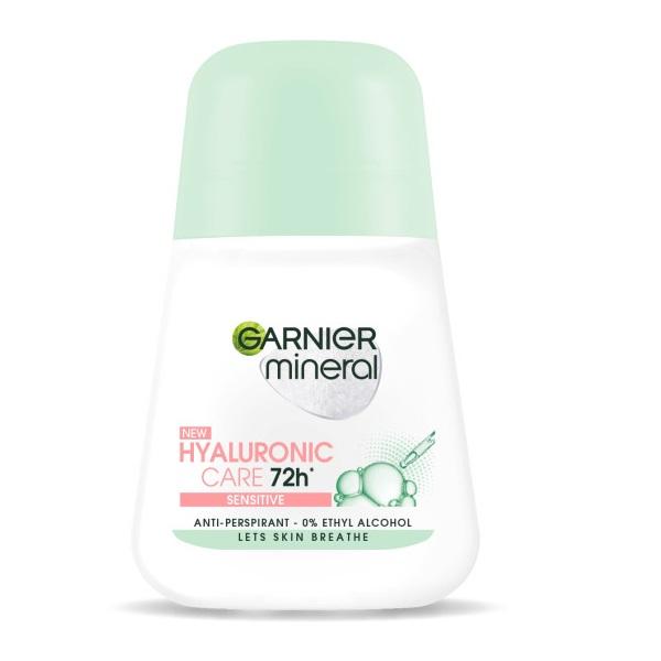 Garnier Hyaluronic Antiperspirant Roll-On - 50ml, 24H Moisture & Protection, Professional Formula