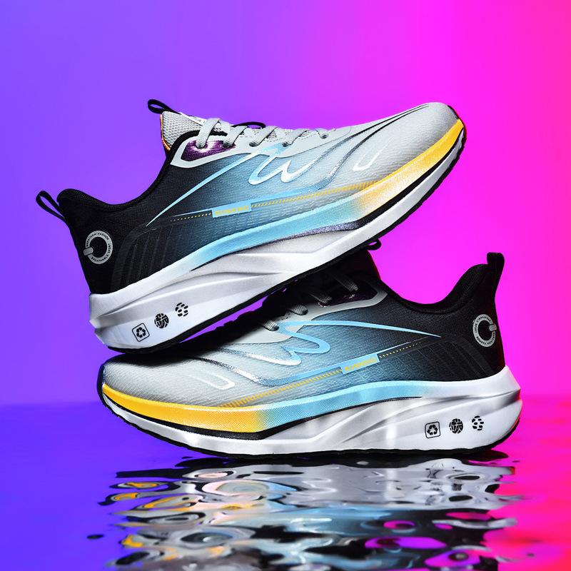 2025 men's and women's outdoor aerobic running marathon running shoes large size, light and breathable, student body test running shoes