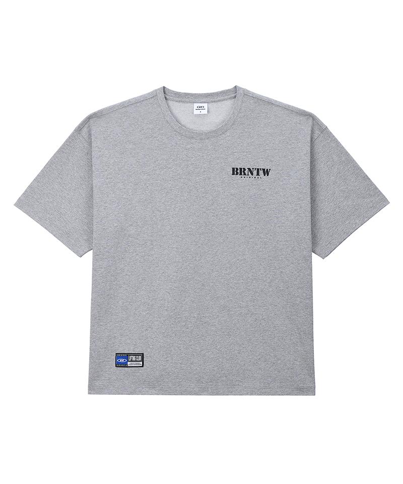 BORN TO WIN Brntw Logo T-Shirts [Melange Grey]