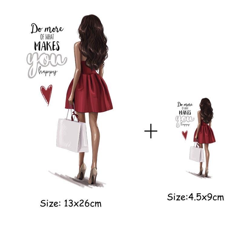 Transferts à repasser pour vêtements, patchs pour filles, lavables, transfert de chaleur, appliques à repasser sur robes t-shirt, DIY bricolage