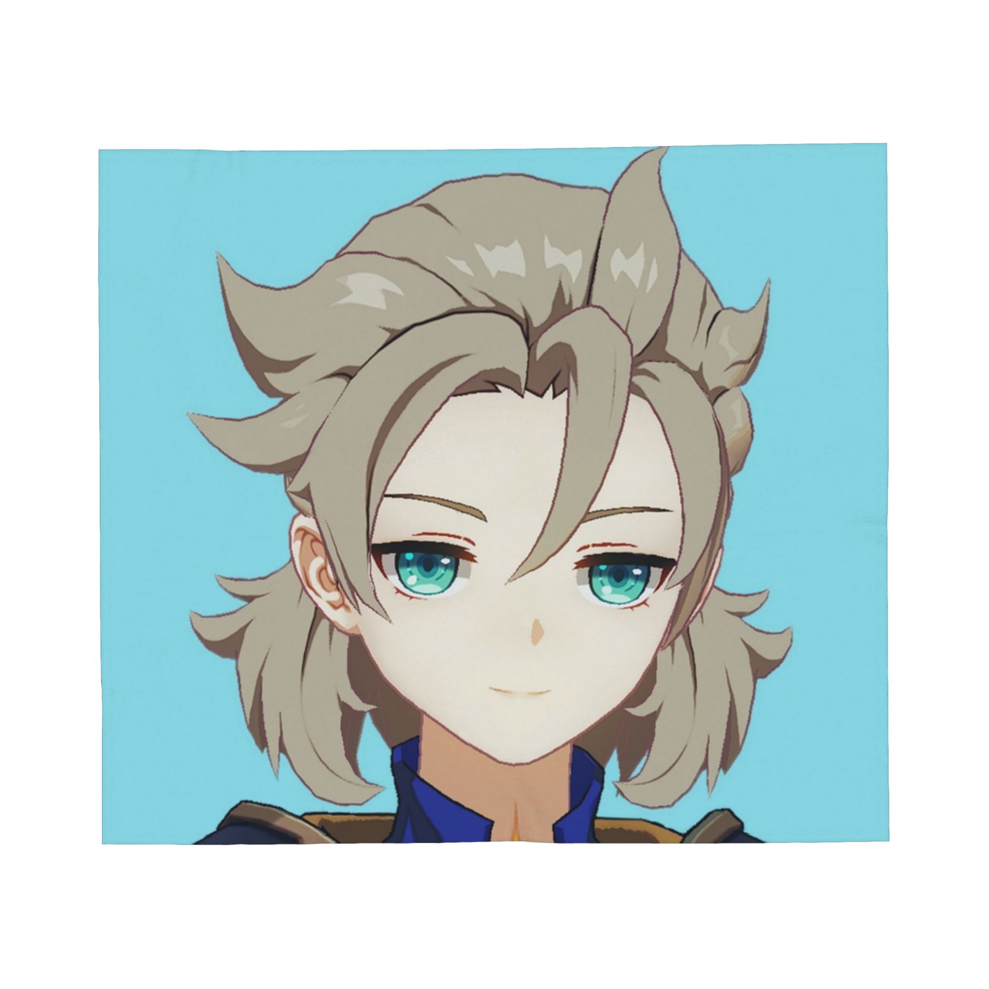 

Smug Albedo Genshin Impact Blanket Flannel Printed Cute Games Portable Super Soft Throw Blanket for Bedding Outdoor Quilt 30x40in