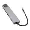 Type C Hub 8 In 1 4K HD Multimedia Interface USB 3.0 100Mbps RJ45 87W PD Multiport Adapter with