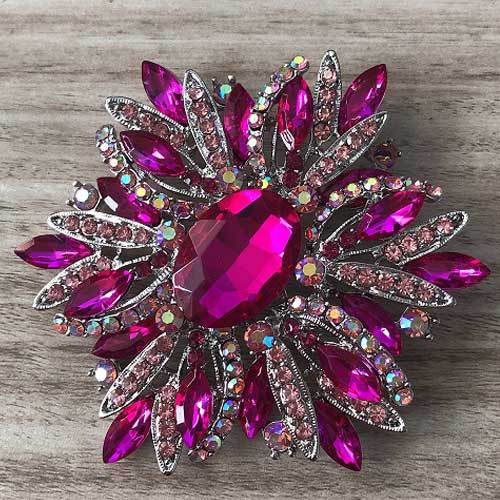 Crystal Brooch Rhinestone Pin Men Women Clothing Jewelry Accessories