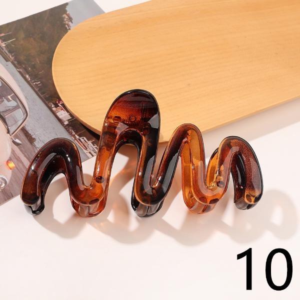 Fashion High Ponytail Hair Clip Pure Color ABS Shark Hair Claw Women Back Head Frosted Girl Hairpin Anti-sagging Hairstyle