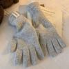 Candy Colors Women Winter Warm Gloves Full Finger Warm Riding Gloves  Men and Women