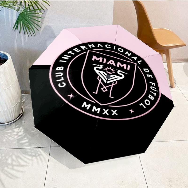 Inter Fc Emblem Printed Automatic Umbrella, 8-Frame for Travel, camping, Casual Umbrella, Essential Gift for for family and friends