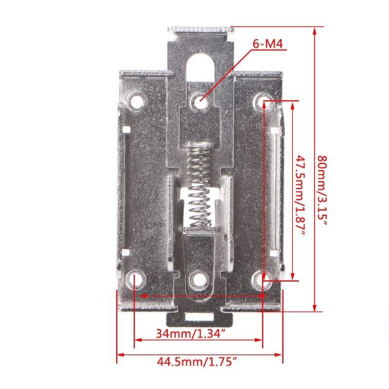 3 Pcs Single Phase SSR 35mm DIN Fixed Clip Clamp for w./