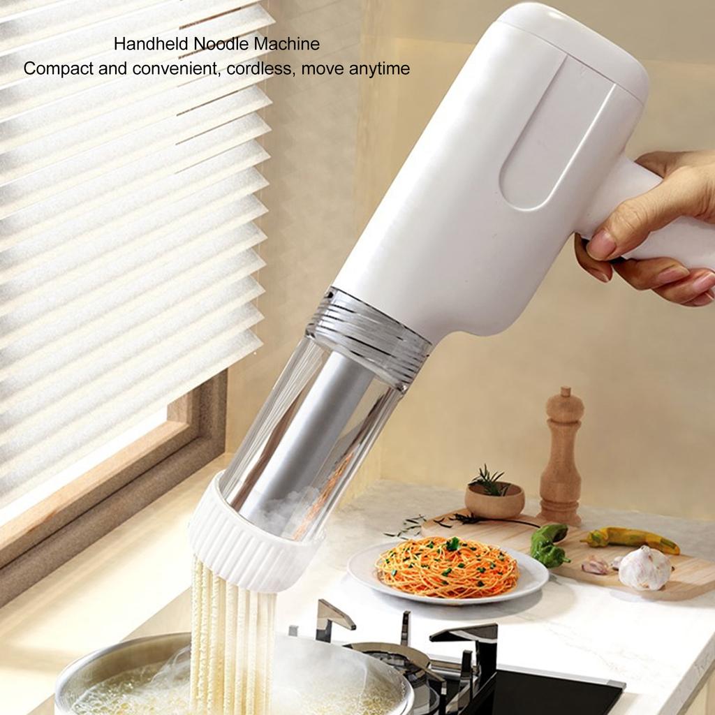Automatyczna elektryczna ładowarka bezprzewodowa ręczna maszyna do makaronu ręczna maszyna do prasowania ciasta na makaron spaghetti 6 form