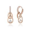 ELLE Jewelry 14K Water Drop One-Touch Earrings (Gold Pin) ELGPEE408