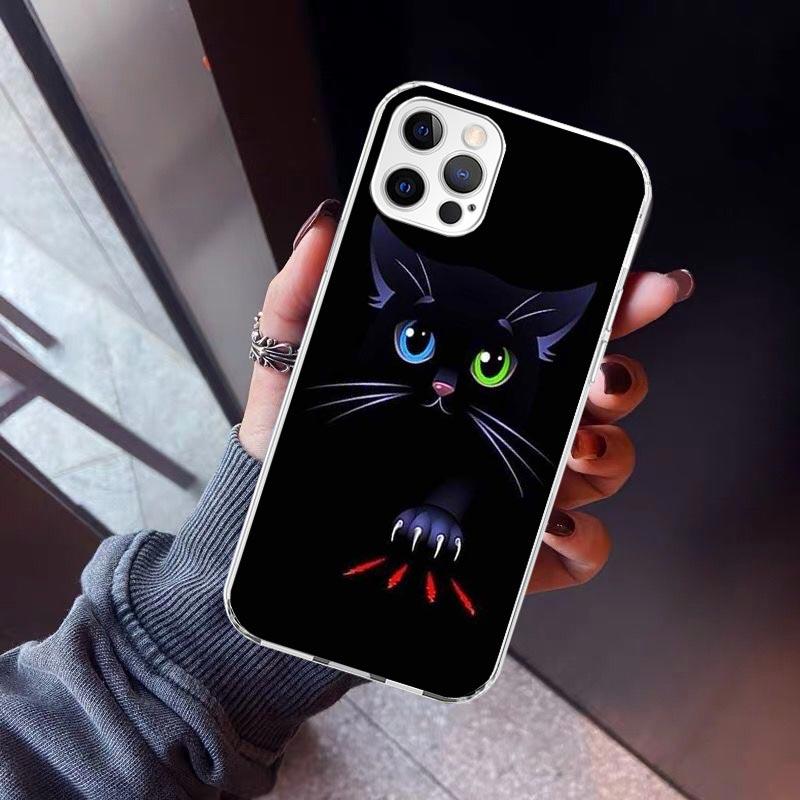 Cat Footprint Funny Paw Cute Phone Case For iPhone 17 Air 11 13 Mini 14 15 Plus 16 12 Pro Max 16E SE 7 8 Pattern Soft TPU Back C