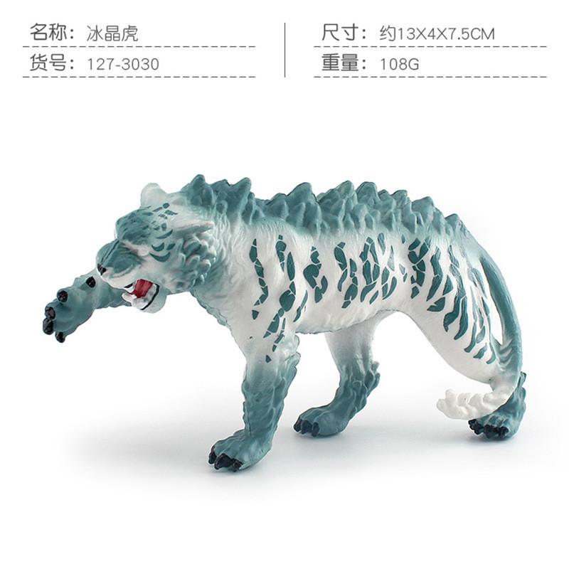 Stunning Plastic Fantasy Creature Models Including Ice Monster Tree Demon Gorilla Crystal Tiger And Lava Tiger