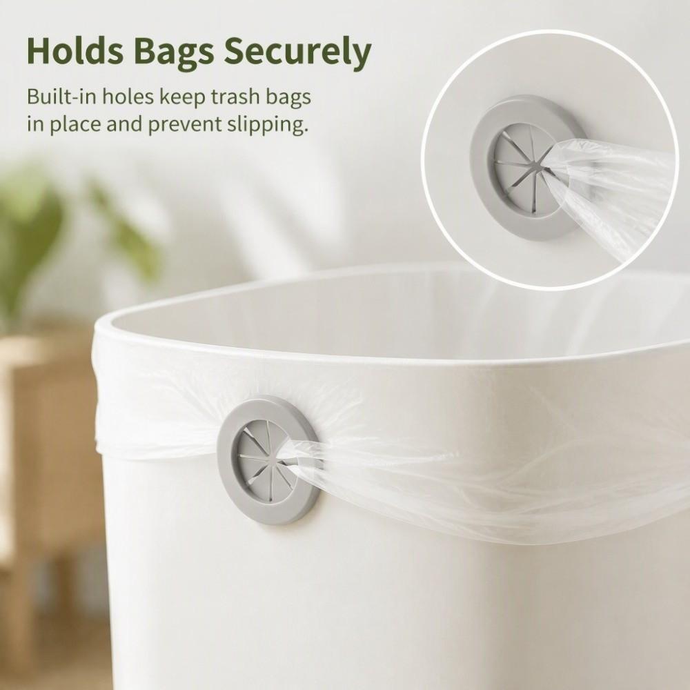 2PCS Without Lid Small Trash Can Holding Hole Indoor Waste Basket Mini Garbage Bin Living Room