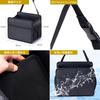 Mellbo Seat Back Pocket Tissue Case Drink Holder Car Rear Seat Storage Pocket PU Leather Large Capacity Carbon Black