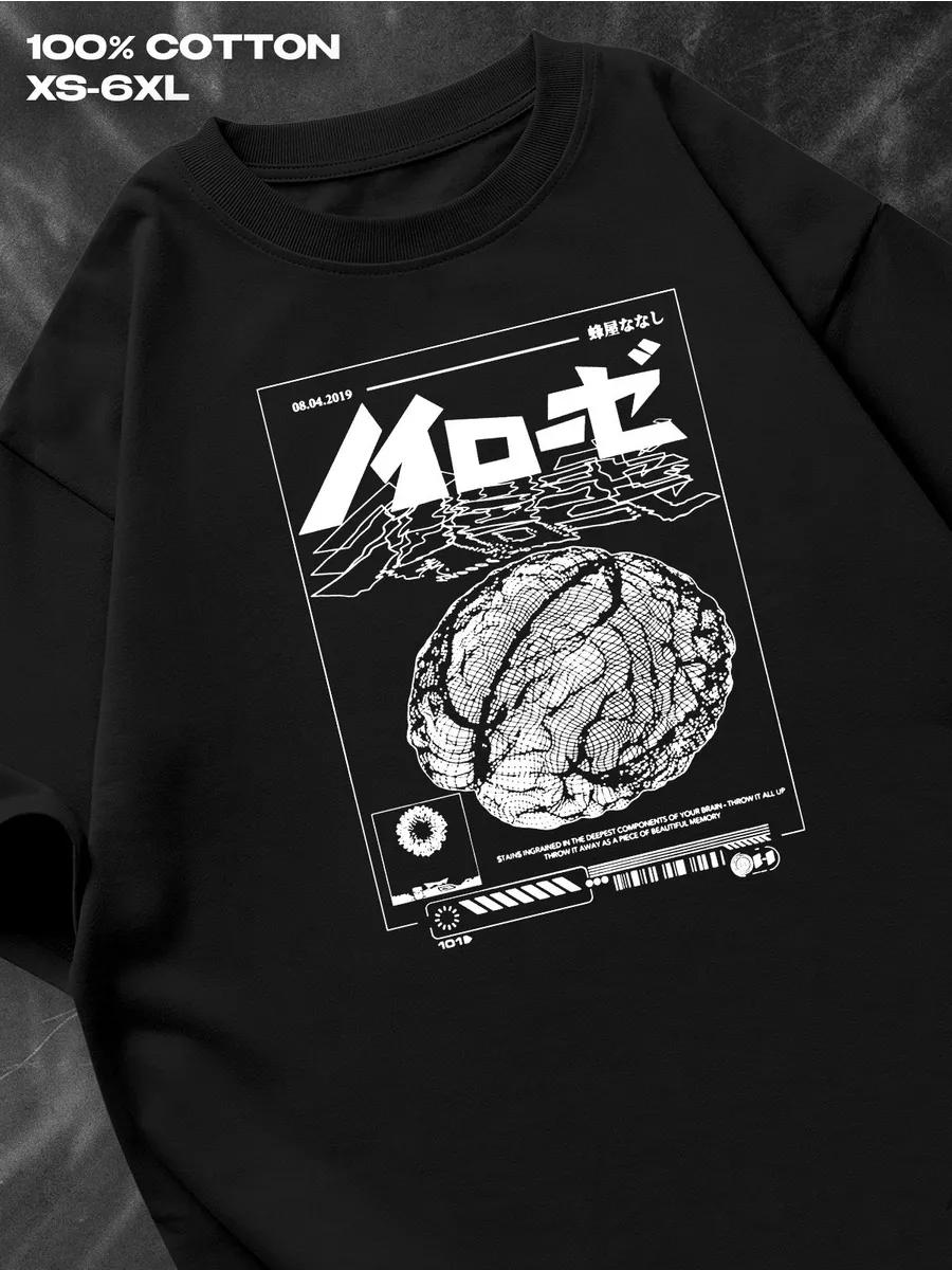 

Черная футболка Киберкор эстетика Мужская футболка Женские футболки с принтом букв Короткий рукав Футболка Повседневная уличная футболка Топ XXXL