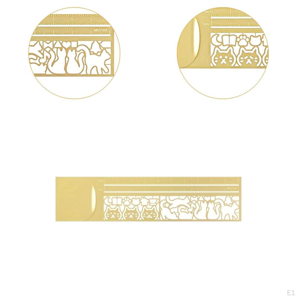 Cat Print Template Ruler for Journaling DIY Crafting Cute Multipurpose