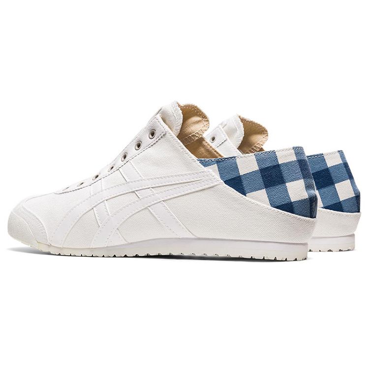 Onitsuka Tiger Mexico 66 Paraty Leather Classic Slip Resistant Durable Low Top Lifestyle Shoes Unisex sneaker Blue White 1183A437-102