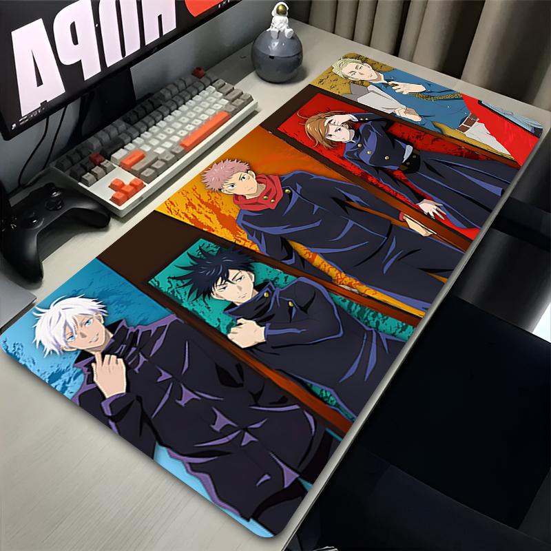 Mauspad Jjujutsu Kaisen Coole Schreibtischmatte Rutschfest Verdickt Groß Schreibsperrkante Büro Student Gaming Kissen Mauspad