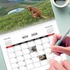 Pooping Dog Calendar 2026 Large Monthly Grid Planning With Important Note Space Funny Gifs For Dogs Lover's Home Decora