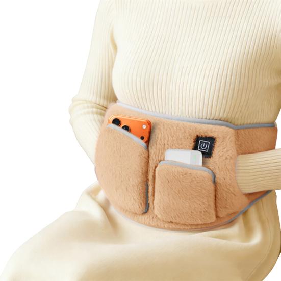 

Нагрівальний пояс для талії для жінок, регульований електричний нагрівальний ремінь, 3 режими температури, портативна грілка для спини, живота, для розслаблення жовтий