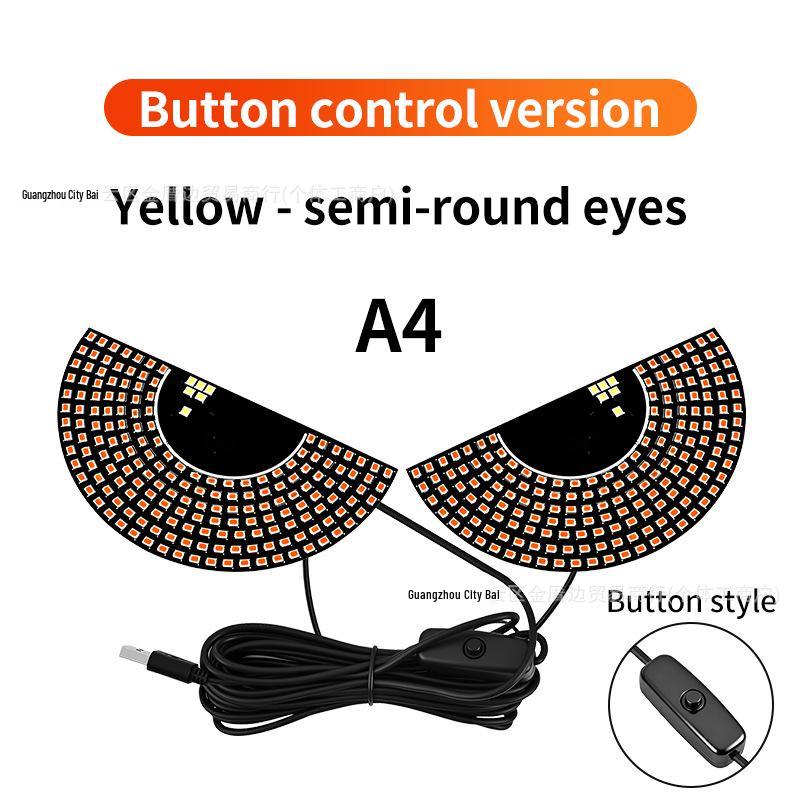 Cross-Border LED Rear Windshield Expression Light with Remote Control