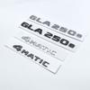 AAZE1 Chrome Black GLA250e 4MATIC Car Tail Trunk Letters Logo Emblem Badge Sticker for X156 X253 Series Accessories