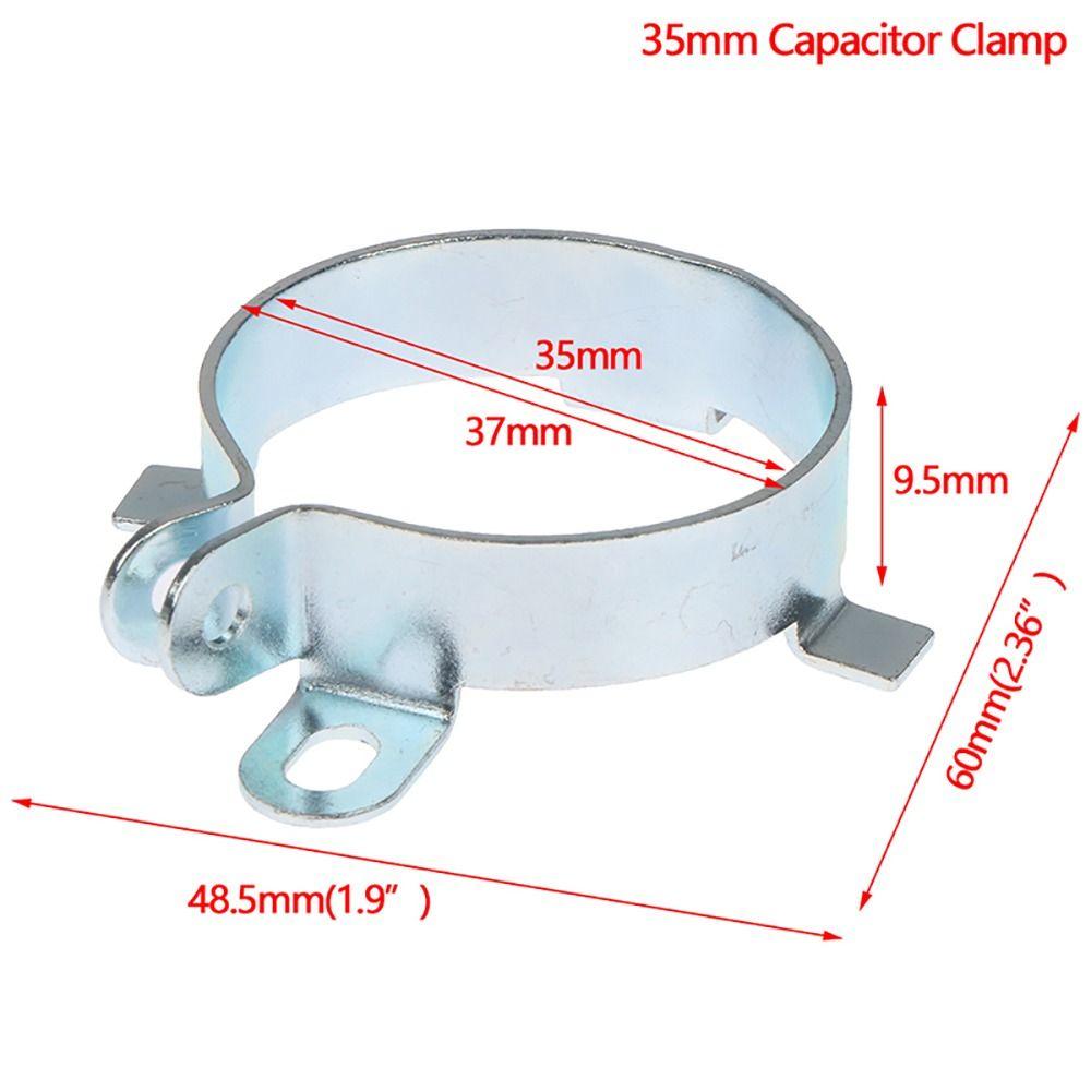1Pcs Fastening Clamping Ring Capacitor Clip Tin Plated Fixing Bracket Durable Mounting Clamp