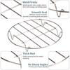 Stainless Steel Air Fryer Baking Rack Round Steamer Rack  for Cosori Gourmia Foodi