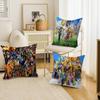 Cartoon B-Digimon Pillow Covers Cartoon Sofa Decorative Home Double-sided Printing Short Plush Cute Cushion Cover