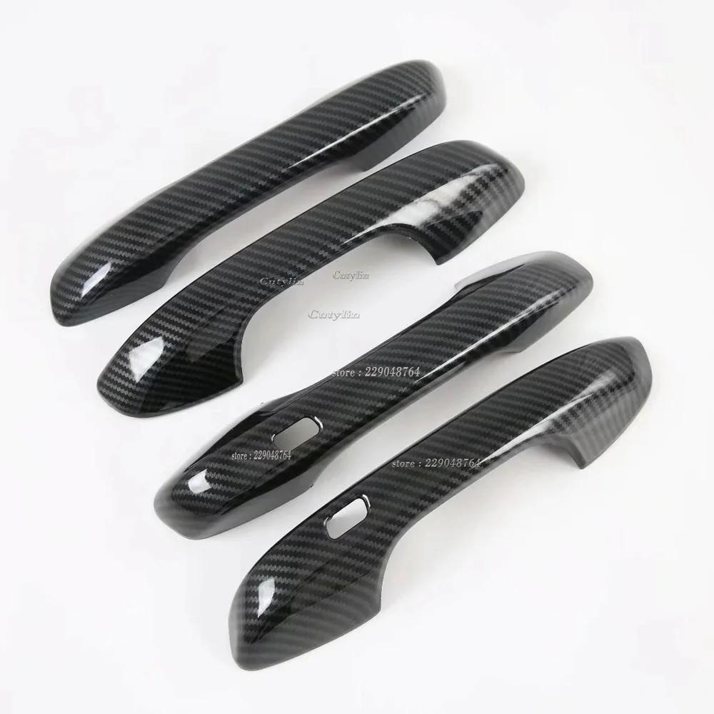 RHD LHD For Kia Sorento MQ4 - Rearview mirror cover trim door handle sticker Steering Wheel Panel Cover Trim styling