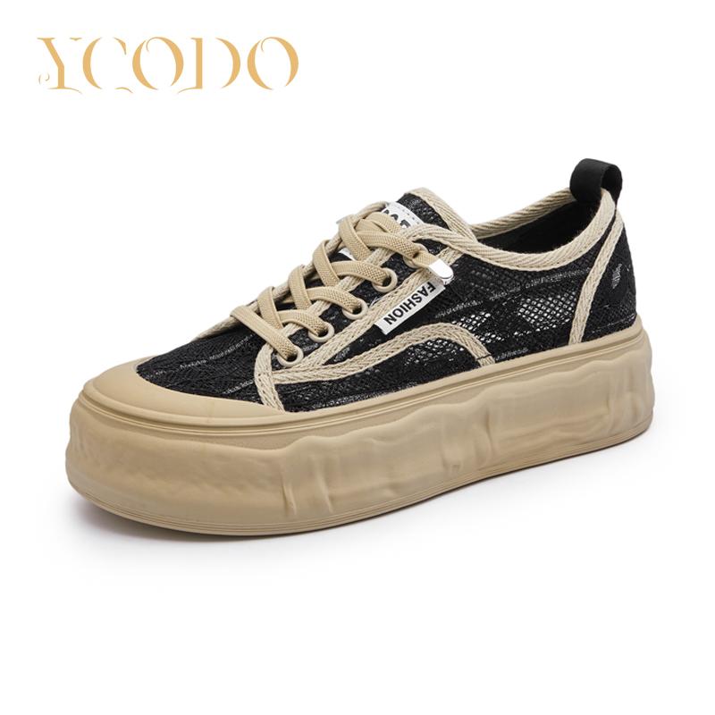 

Летние женские и студенческие дышащие удобные эластичные модные туфли с сеткой 35 чёрный