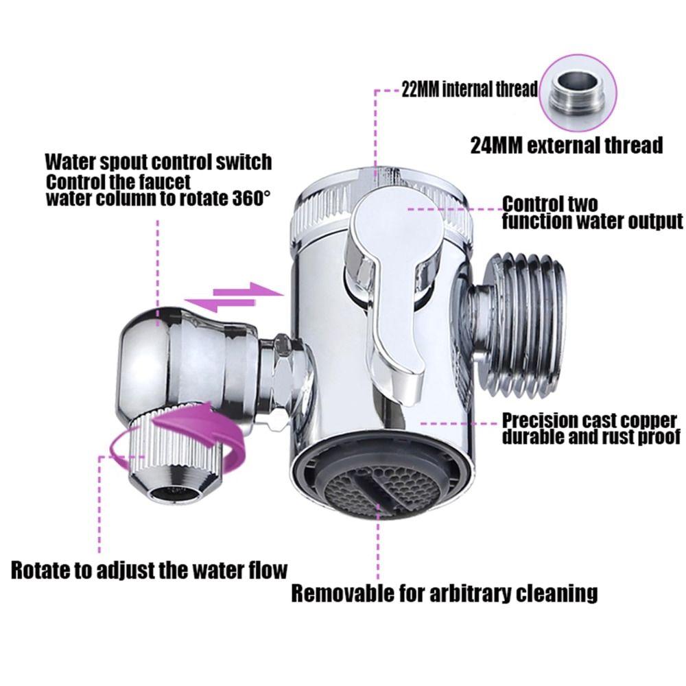 Stylish Chrome Finish Bathroom Faucet Multi-functional Durable Sink Hose Sprayer Universal Shower Spray Head Bathroom