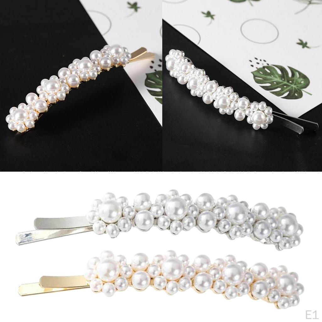 Pearls Fashion Geometric Hair Clips For Women Accessories