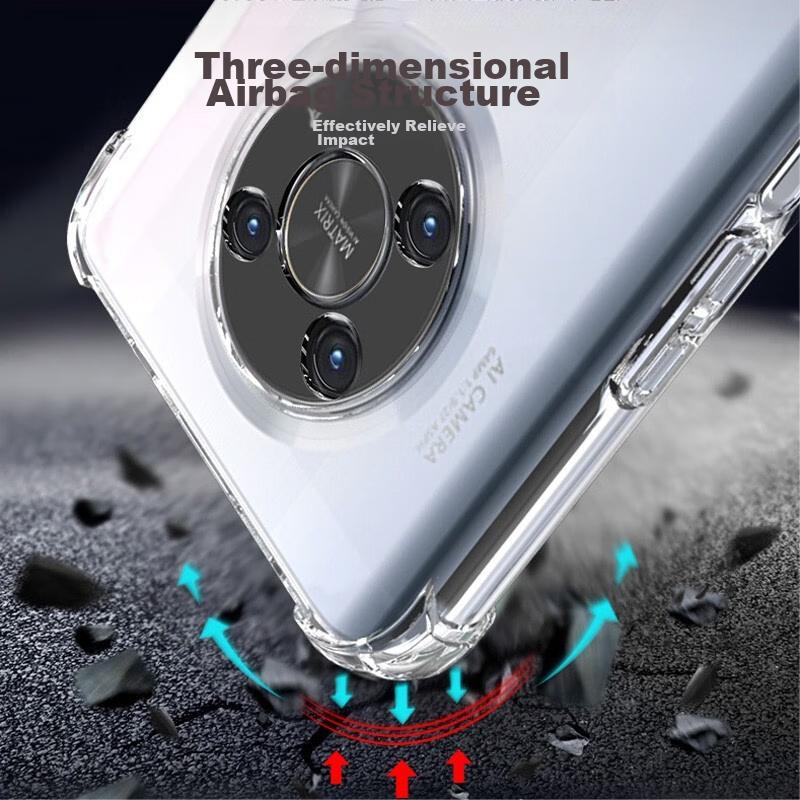 Kelleia Honor X30 Phone Case, Honor X30 Protective Cover, Full Protection Shockproof TPU Airbag Soft Case/Protective Case, Transparent, 6.81 Inches