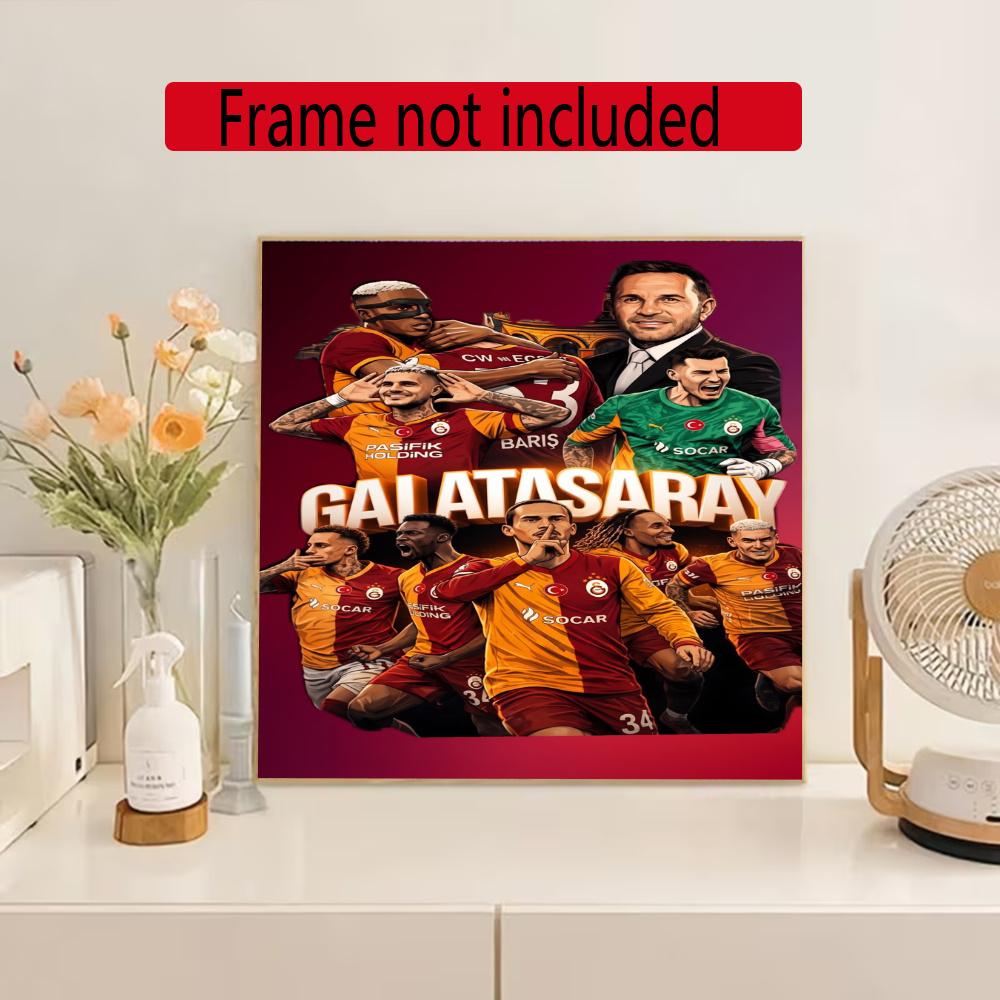 Galatasaray Customize Your Name Diamond Painting Round Diamond Diy Frameless Holiday Artwork Suitable For Home Office Wall Decoration